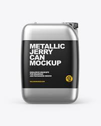 Metallic Jerry Can Mockup In Jerrycan Mockups On Yellow Images Object Mockups