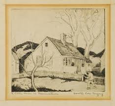 Original Signed Dorothy M. Holt "gibson House", Ri