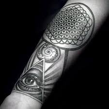 Flower of life tattoo dotwork. All Seeing Eye With Dotwork Design Male Flower Of Life Tattoos Flower Of Life Tattoo Tattoo Designs Men Tattoos For Guys