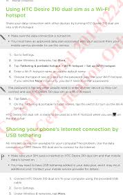 User Manual HTC Desire 310 dual sim