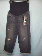 S Regular Size Distressed Wash Maternity Jeans For Sale Ebay
