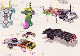 You can see this step and think that there are too many details here. Concept Art For Back To The Future Ii S Hoverboards John Bell Hoverboard Concept Art Hoverboard Concept Prop Design