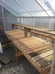 Mi Estante Diy Greenhouse Hecho De Paletas Y Tablas Bunky Me Pregunto Si Esto Wo Jardin Ideas Diy Greenhouse Shelves Greenhouse Shelves Diy Greenhouse Plans