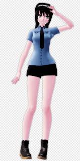 I cant think of a proper title for this. Five Nights At Freddy S Security Guard Female Active Undergarment Others Black Hair Video Game Shoe Png Pngwing