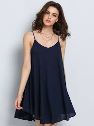 Spaghetti Strap Asymmetrical Shift Dress Sundresses Fashion Casual Dresses For Women Shift Dress