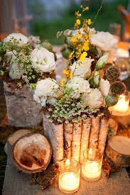 Woodland Wedding Floral Centerpiece Woodland Weddings Centerpiece Woodlandwedding Weddingdecor