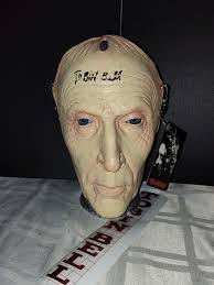 Tobin Bell signed SAW JOHN KRAMER MASK WITH COA horror