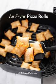 Air Fried Pizza Rolls From Frozen Cripsy And Easy Air Fryer World Recipe In 2020 Pizza Fries Air Fryer Recipes Easy Food