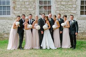 Blush Bridesmaids Dresses And Black Suits Bridesmaid Blush Bridesmaid Dresses Bridesmaid Dresses