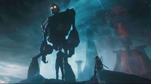 A giant metal machine falls to earth and frightens the residents of a small town in maine in 1958. Ready Player One How The Iron Giant S Role Got Giant Sized Den Of Geek