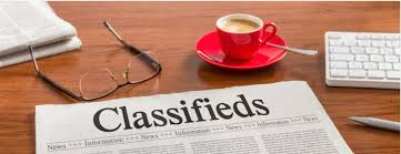 Weekly Paper Classified Ads