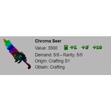 Mm2values is the most used murder mystery 2 value site created by @mfdubs and managed by a team that is trusted everywhere. Other Mm2 Chroma Seer In Game Items Gameflip