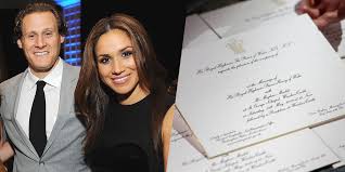 The groom, prince harry, is a member of the british royal family; Meghan Markle S Divorce Was Subtly Referenced In The Royal Wedding Invitations