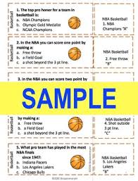 In these basketball trivia questions and answers, you'll learn more about this topic, from particular players and games to scores, seasons, and championships. Sports Trivia Game Nba Basketball Game Jar By Peaceful Playgrounds