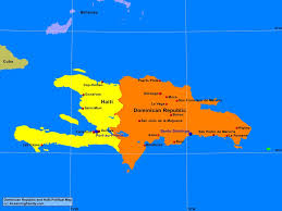 Dominican Republic And Haiti Political Map A Learning Family