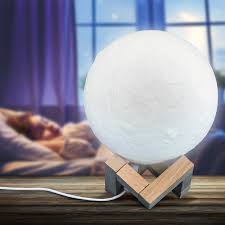 Da er beides mit derselben geschwindigkeit und in dieselbe richtung tut, zeigt immer dieselbe mondhälfte. Galaktische Mond Lampe Nachttischlampe Stimmungslicht