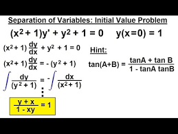 Heat conduction in dimension one. Differential Equation 1st Order Solutions 4 Of 8 Separation Of Variables With Initial Value Youtube