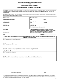 Does medicare need prior auth for mri? Humana Prior Authorization Form Fill Out And Sign Printable Pdf Template Signnow