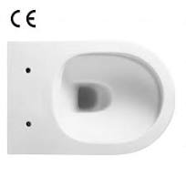 CE Dual Flush Rimless Wall Hung Luxury P-Trap 180mm Toilet for Adult