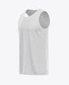 Download Basketball Reversible Mesh Jersey Mockup Front Half Side View In Apparel Mockups On Yellow Images Object Mockups