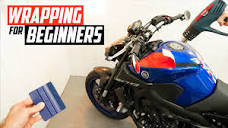 Vinyl Wrapping a Motorcycle Beginners Guide - YouTube