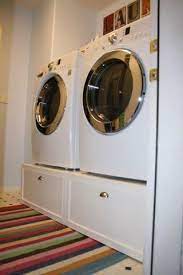 Washer Dryer Pedestal Platform With Drawers Do It Yourself Laundry Room Pedestal Laundry Room Organization Laundry Pedestal