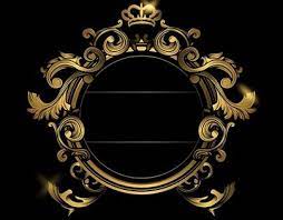 Gold Queen Bingkai Desain Grafis Bingkai Foto