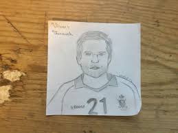 Gauthier boccard, loïck luypaert, arthur de sloover, arthur van doren, alexander hendrickx middenvelders: Vincent Vanasch Tekenen Jongen