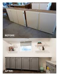 Add style and functionality for a fraction of the cost of installing new cabinets with these tricks. D I Y D E S I G N Upcycled Shaker Panel Cabinet Doors Cabinet Door Makeover Flat Cabinets Flat Cabinet Doors