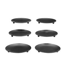 Black metal lantern decorative candle holder isolated on white background. Hosley Set Of 6 4 75 Inch Diameter Black Iron Pillar Candle Holders Pillar Candleholders Wedding