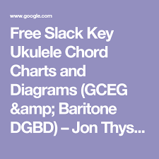 free slack key ukulele chord charts and diagrams gceg