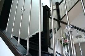 Set of 5 silver bannister brackets metal rail staircase rod. Stainless Steel Handrails For Stairs Spindles Stairs And Railings Stainless Steel Mixed With Crystal Det Steel Staircase Contemporary Staircase Stairs Handrail