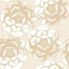 Paisleys elegant floral vector seamless pattern background wallpaper illustration with vintage stylish beautiful modern 3d line art gold and beige and brown paisley flowers leaves and ornaments. 2763 24241 Fanciful Gold Floral Wallpaper Wallpaper Boulevard