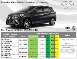 Harga dan warna cat kereta myvi 2018 2019 tarahap. Old Gambar Senarai Harga Perodua Kota Kinabalu Keningau Sabah