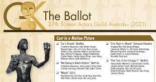 Chadwick boseman scores 4 as the crown dominates. 2021 Screen Actors Guild Sag Awards Printable Ballot The Gold Knight Latest Academy Awards News And Insight