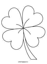 Consider yourself very lucky if you do find one! 4 Leaf Clover Coloring Page Coloring Home