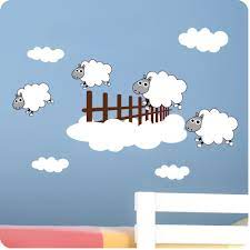 Childrens Bedroom Counting Sheep Wall Stickers Vinyl Baby Art Decal Home Decor Ebay Vinyl Wall Decals Nursery Baby Room Wall Stickers Childrens Bedrooms