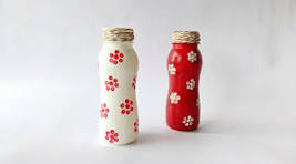 Plastic Bottle Painting | DIY Bottle Decoration Ideas | Home Decor | Desk  Decor | Dinesh Arts