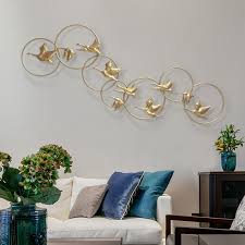 Timepiece amethyst is our wallpaper of the year 2021. Metal Wall Hanging Light Luxury Living Room Simple Wall Hanging Ornaments Shopee Philippines