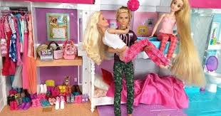 Barbie Ken Rapunzel Bunkbed Bedroom Morning Routine For School باربي الصباح الروتين Barbie Beliche Youtube Barbie Happy Family Barbie Family Doll Diy Crafts
