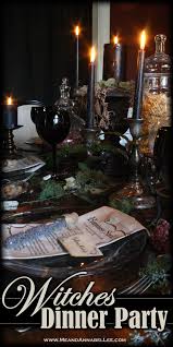 Witches Dinner Party Halloween Table Samhain Celebration Me And Annabel Lee Halloween Table Decorations Elegant Halloween Decor Dinner Party Decorations