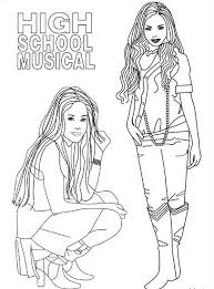 Get hold of these colouring sheets that are full of high school musical pictures and offer them to your kid. The Beautiful Sharpay Evans From High School Musical Coloring Page Coloring Sky
