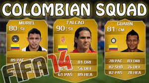 Join the discussion or compare with others! Amazing Colombia Squad Feat Falcao Fifa 14 Squad Builder Youtube