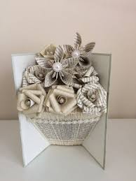 Folded Book Art Vase Shape With Paper Flowers Etsy Folded Book Art Book Folding Handmade Flowers Paper