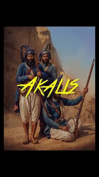 This is the motion graphics of a recreated artwork from a lithograph titled "Akalees" (or "Akalis"/"Akalees"), from Portraits of the Princes and People of India (1844) by Emily Eden in the Sikh Empire ...