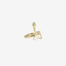 10k gold contains 10 parts gold and 14 parts another metal(s), making it 41.7% gold. Gabriella Kiss 14k Green Gold Small Snake Ring