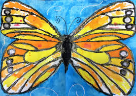Add a second coat of orange to keep a deep color. Monarch Butterfly Art Lesson For Kids Leah Newton Art