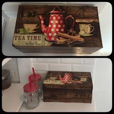 Ahsap Boyama Dekupaj Teknigi Ile Cay Kutusu Ahsapboyama Dekupaj Caykutusu Dekorasyon Fikirleri Kutular Paketleme