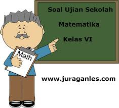 N) peserta didik dicoba secara acak untuk mengartikan dua kalimat syahadat. Soal Ujian Sekolah Us Matematika Kelas 6 Sd Mi Tahun Ajaran 2017 2018 Juragan Les