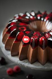 Jello Au Chocolat Avec Gelee A La Framboise Wienersuss Easy Cake Recipes Cake Recipes Easy Homemade Cookies Recipes Christmas